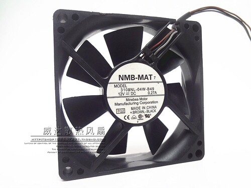 NMB 8020 12V 0.27A 8CM 8厘米 CPU 机箱散热风扇 3108NL-04W-B49