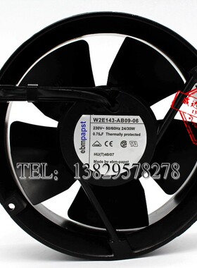 W2E143-AB09-06 原装德国ebmpapst 230V 24/30W 172*50耐高温风机