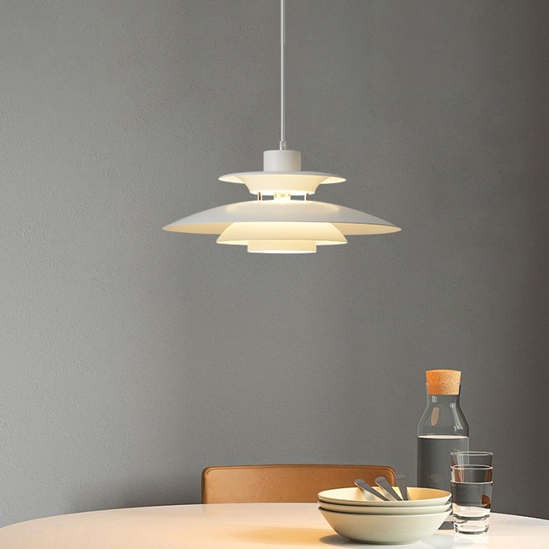 丹麦餐厅吊灯设计师款PH5飞碟餐桌吧台灯北欧创意艺术高级感吊灯