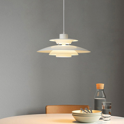丹麦餐厅吊灯设计师款PH5飞碟餐桌吧台灯北欧创意艺术高级感吊灯