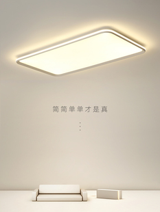 长方形客厅灯包免费安装极简吸顶灯具现代简约大气北欧大厅主灯