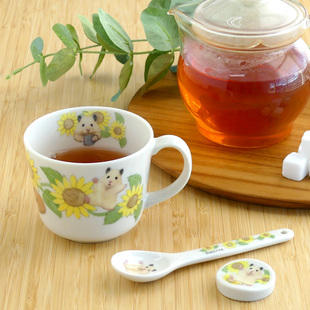 日常可爱动物马克杯喝水杯茶杯陶瓷杯 日本制小仓鼠助六 现货