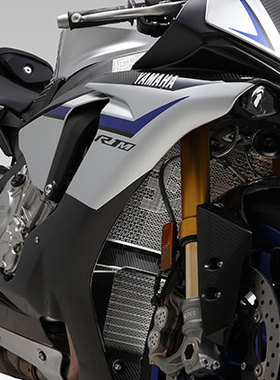 日本 YOSHIMURA 适用YAMAHA雅马哈 YZF R1 M 散热水箱护网 吉村