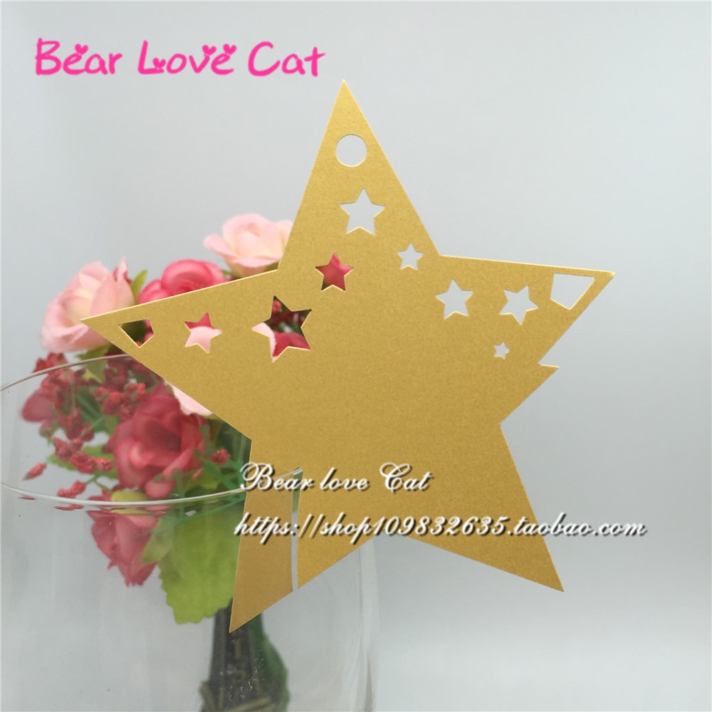 圣诞镂空星星酒杯卡插卡蛋糕装饰卡片婚礼婚庆席位卡满月宴座位卡,节庆用品/礼品,席位卡,淘宝优惠券,粉丝福利购,淘宝优惠卷