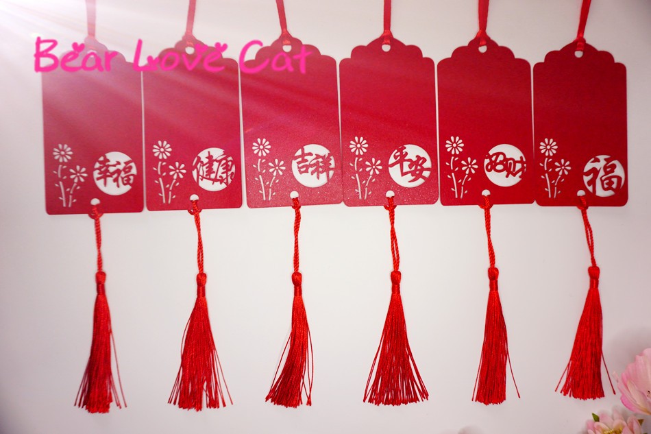 50张中国风祈福许愿卡纸心愿节日