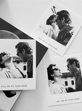SAN callmebyyourname黑白电影小卡片怀旧寝室家居墙面装饰