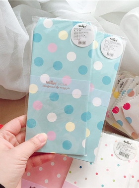 SAN 趣味波点/清新浪漫水玉点信封 多款独立封套5张爱情表白