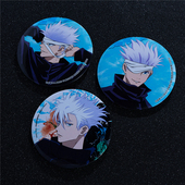 咒术回战动漫周边徽章吧唧五条悟一番赏自制马口铁10cm吧唧立牌