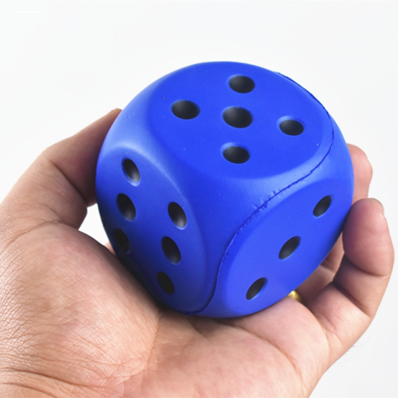 6厘米点数助学骰子幼儿园玩具海绵筛子大号游戏文教色子