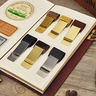 笔插 黄铜文具 TN黄铜笔夹 旅行者笔记本配件 票价