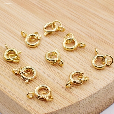 项链锁扣手链扣连接扣弹簧扣头镀金配件链子扣环