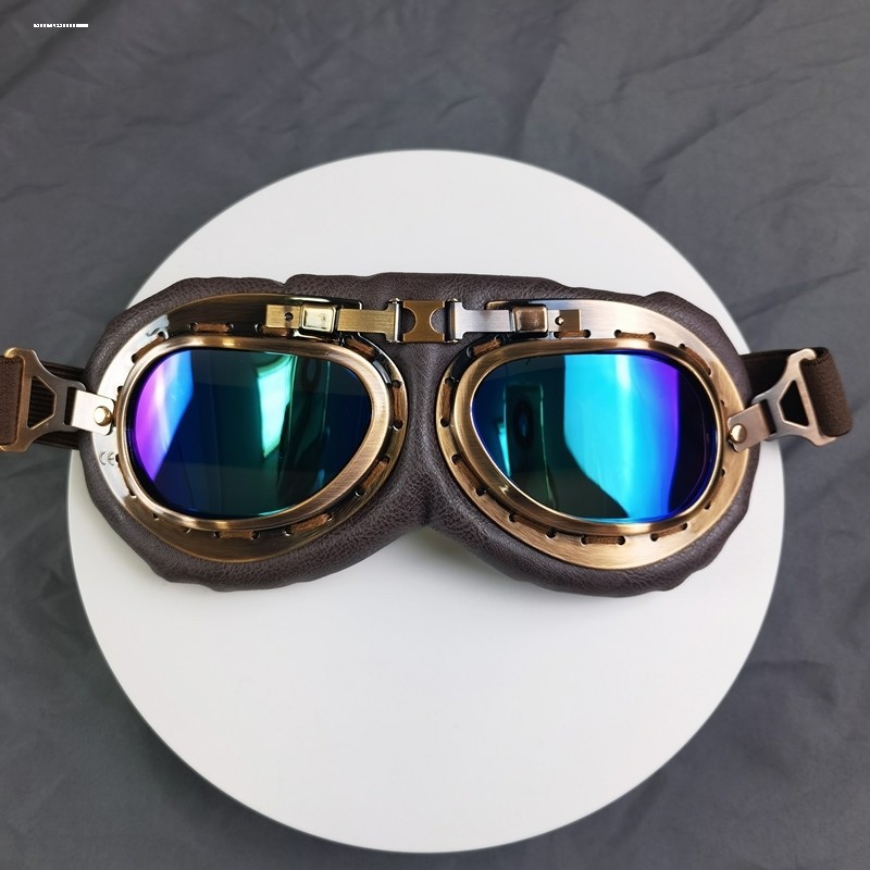 摩托车复古哈雷眼镜骑行电动车越野机车护目镜飞行防风沙骑士风镜