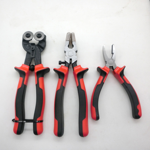 8寸玻璃平口瓷砖双轮钳 掰玻璃边专用钳玻璃陶瓷修边钳 6寸夹持钳