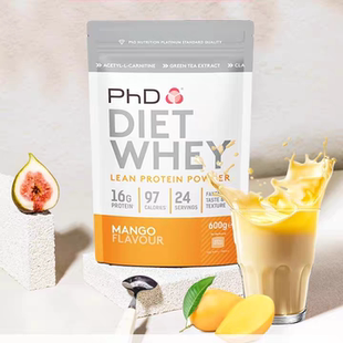 英国PhD蛋白粉女性健身女性营养高蛋白热量低代餐奶昔粉600g