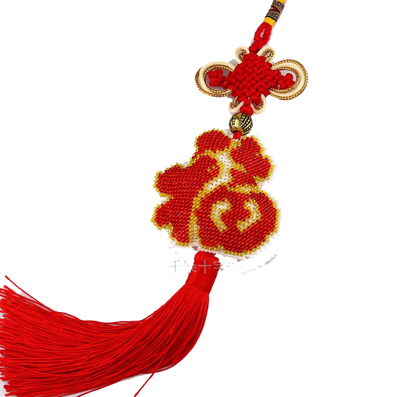 平安福汽车挂件印花十字绣车挂饰珠绣材料平安福喜庆朋友长辈礼物