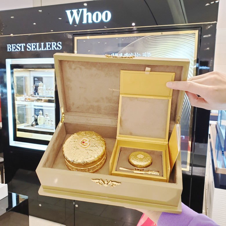 韩国专柜 WHOO 后 礼献宝面霜 80ml+4ml面霜修复套盒套装10月限量