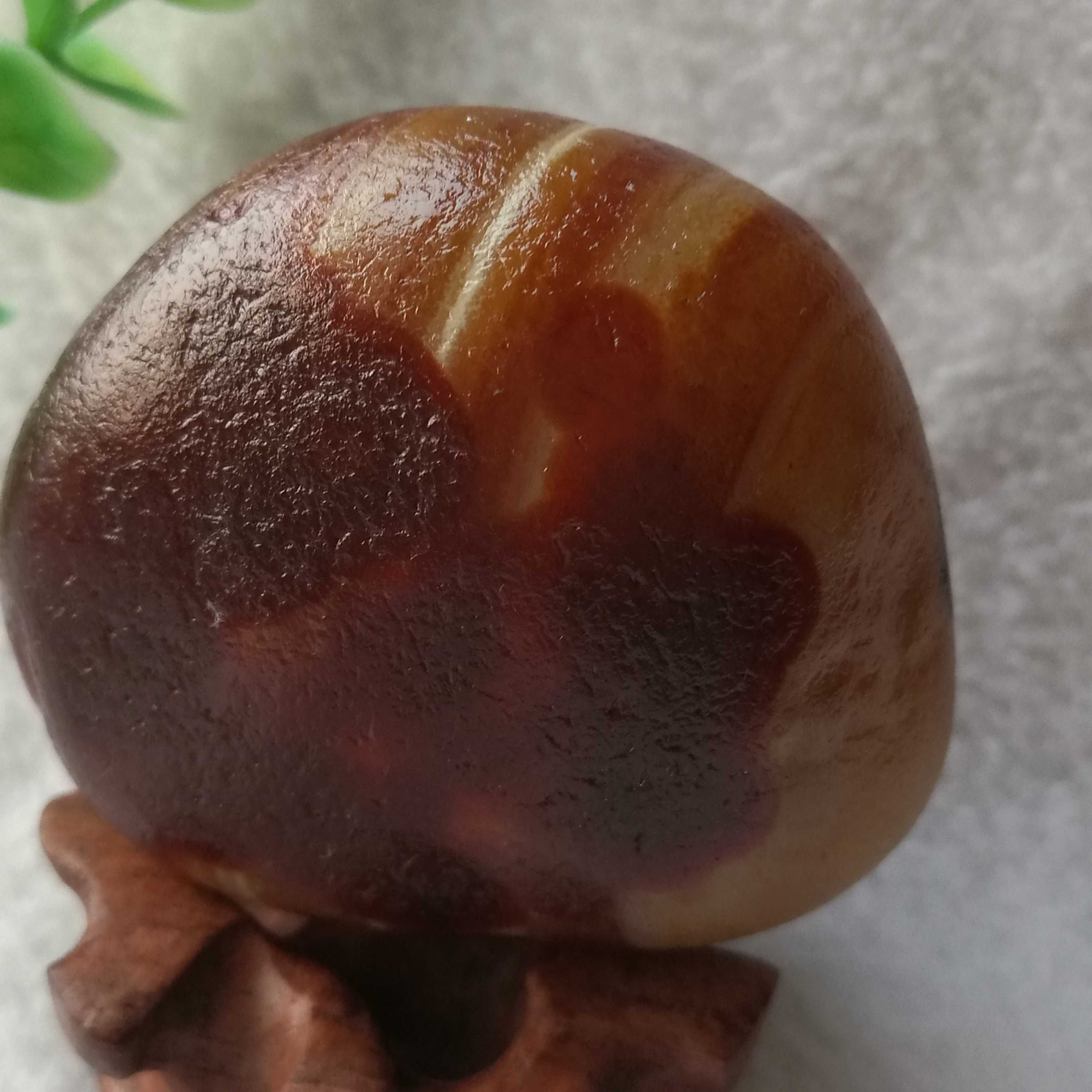 天然马岛玛瑙原石把玩件 双人小摆件 悟道象形小奇石 正反面 精品