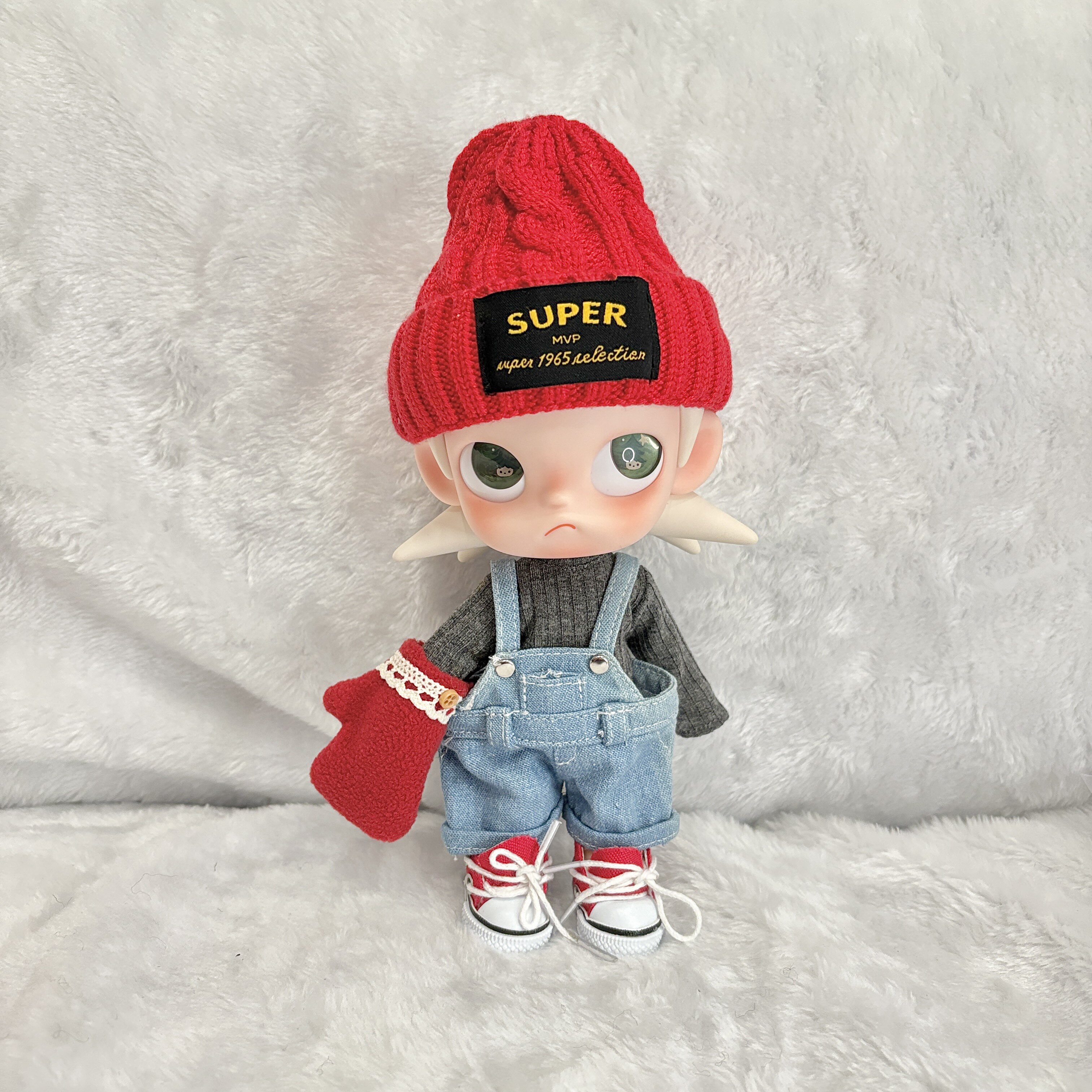 嘎子姐娃衣 zsiga撞色背带裤圣诞新年套装 8分娃衣姜饼人穿搭