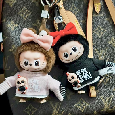 迷你labubu娃衣拉布布4.0心底密码娃衣情人节万圣节骷髅头款娃衣