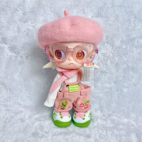 Zsiga娃衣1/8可动人偶一二代适用嘎子姐嫩粉色背带裤新品娃衣