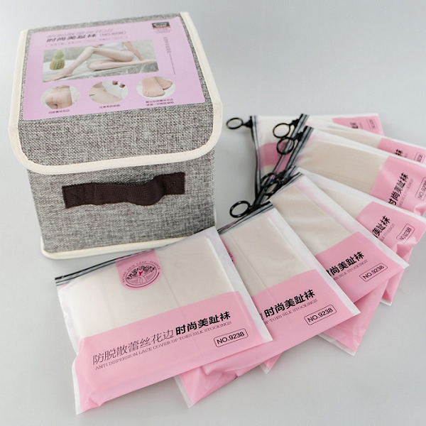 chilli/红辣椒10d脱丝蕾丝边趾袜