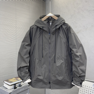 新款 工装 2025春季 男士 连帽外套韩版 潮牌机能风冲峰衣休闲上衣男装