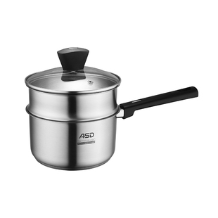 爱仕达奶锅304不锈钢复底加厚蒸笼奶锅16CM/NS16Z3J婴儿辅食多层