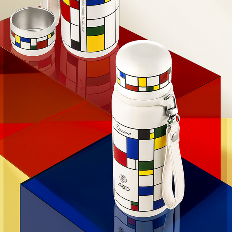 爱仕达梦的离岸RWS56B18Q-W纯钛泡茶杯保温杯560mL