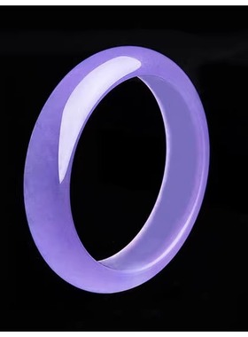 天然玉石镯子冰花芙蓉玉手镯 冰种紫罗兰手环 石英岩玉镯子女包邮