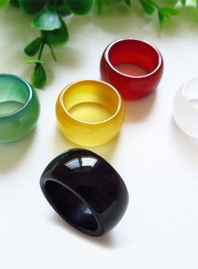 玛瑙扳指男款玉髓民族风