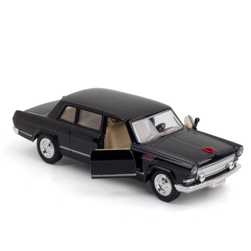 盒装巴士仿真1比36红旗ca770合金汽车马珂垯模型摆件金属声光开门