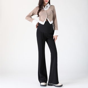 喇叭裤 微喇春季 职业裤 孕妇裤 春装 外穿长裤 西裤 宽松休闲3 春秋款