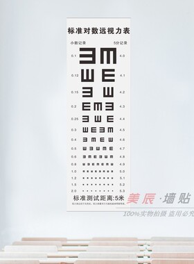 学校教室眼保健操医院视力表墙贴