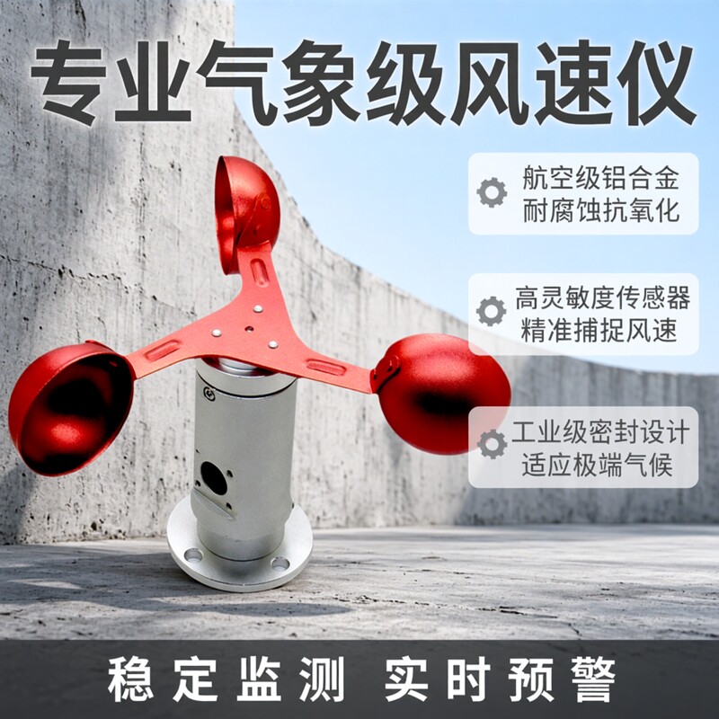 晶奕测控全铝材质风速仪风向标