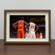 巅峰对决詹姆斯杜兰特相框摆台装 饰画NBA球星海报照片挂画送礼物