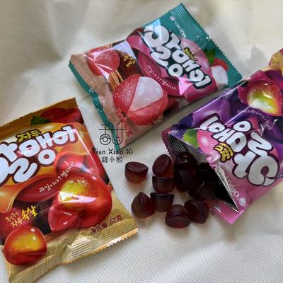韩国进口 好丽友剥皮果汁软糖葡萄味/荔枝味/李子味67g