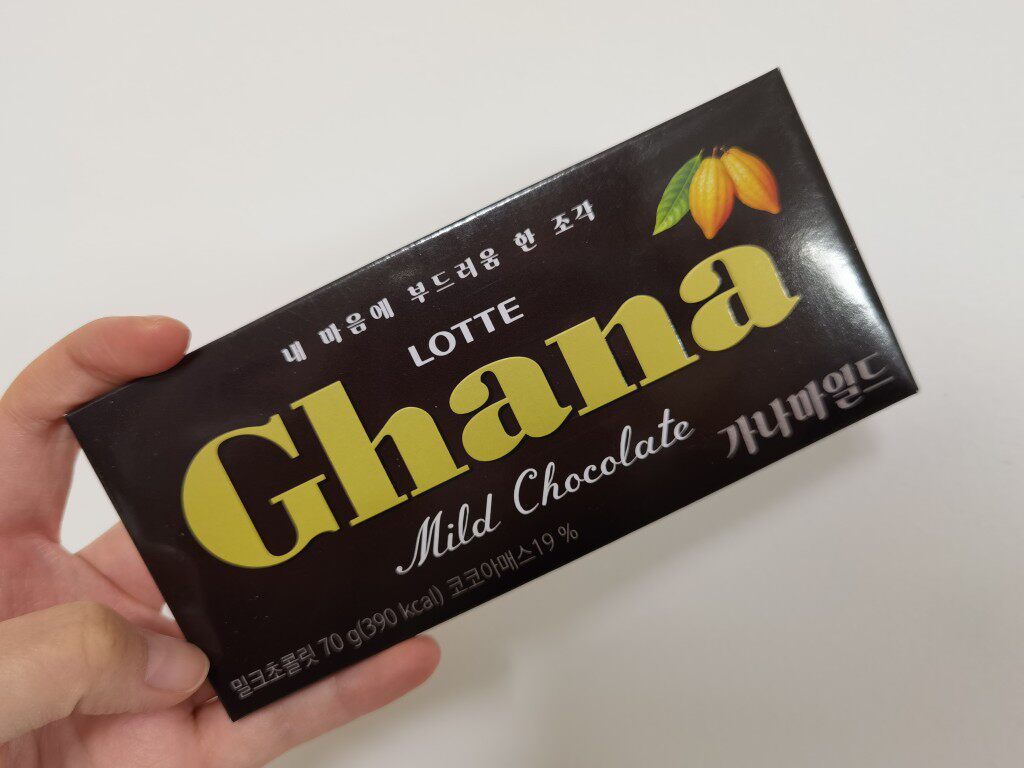 韩国进零食乐天加纳巧克力休闲食品70g