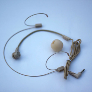 包邮 肤色扩音器隐形专用耳机 麦克风话筒 双耳挂式 肉色麦克风