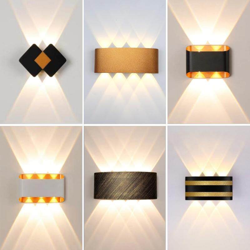 跨境新品LED户外壁灯上下照射别墅外墙庭院围墙门柱双头防水壁灯