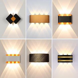 跨境新品LED户外壁灯上下照射别墅外墙庭院围墙门柱双头防水壁灯