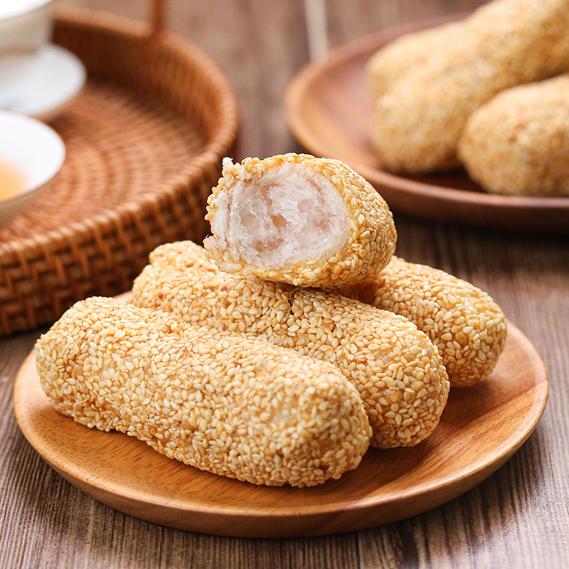 老潮夫麻枣传统手工糕点芝麻筒雪枣怀旧零食