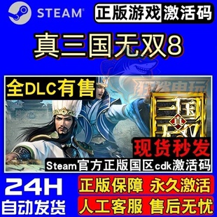真三国无双8帝国正版Steam激活码CDKey全球入库全DLC策略模拟游戏