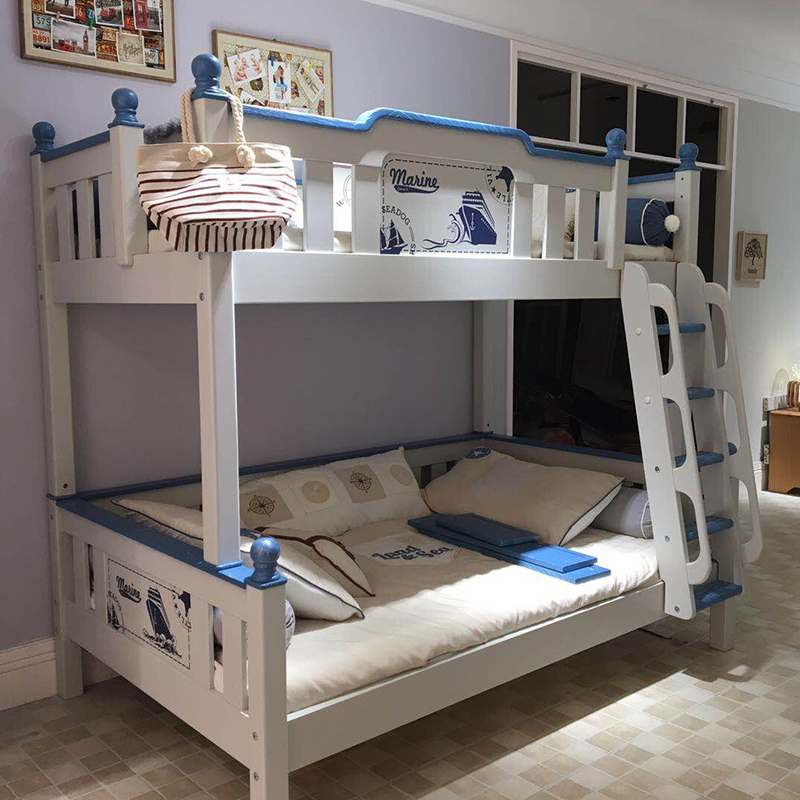 星星索实木高低子母床上下床