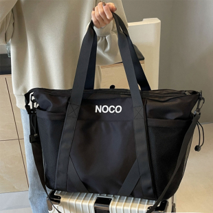 短途旅行包女大容量网红健身收纳包单肩斜挎手提防水购物袋行李包