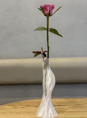 3D打印雕塑造型设计感现代简约家居花器客厅扭扭装饰摆件原创ins