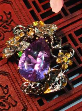 仟喜工艺紫水晶吊坠