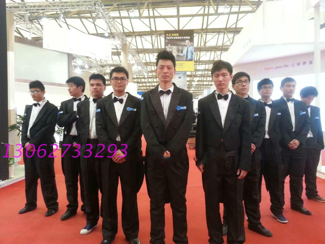 男士租赁黑色宴会礼仪合唱服图片