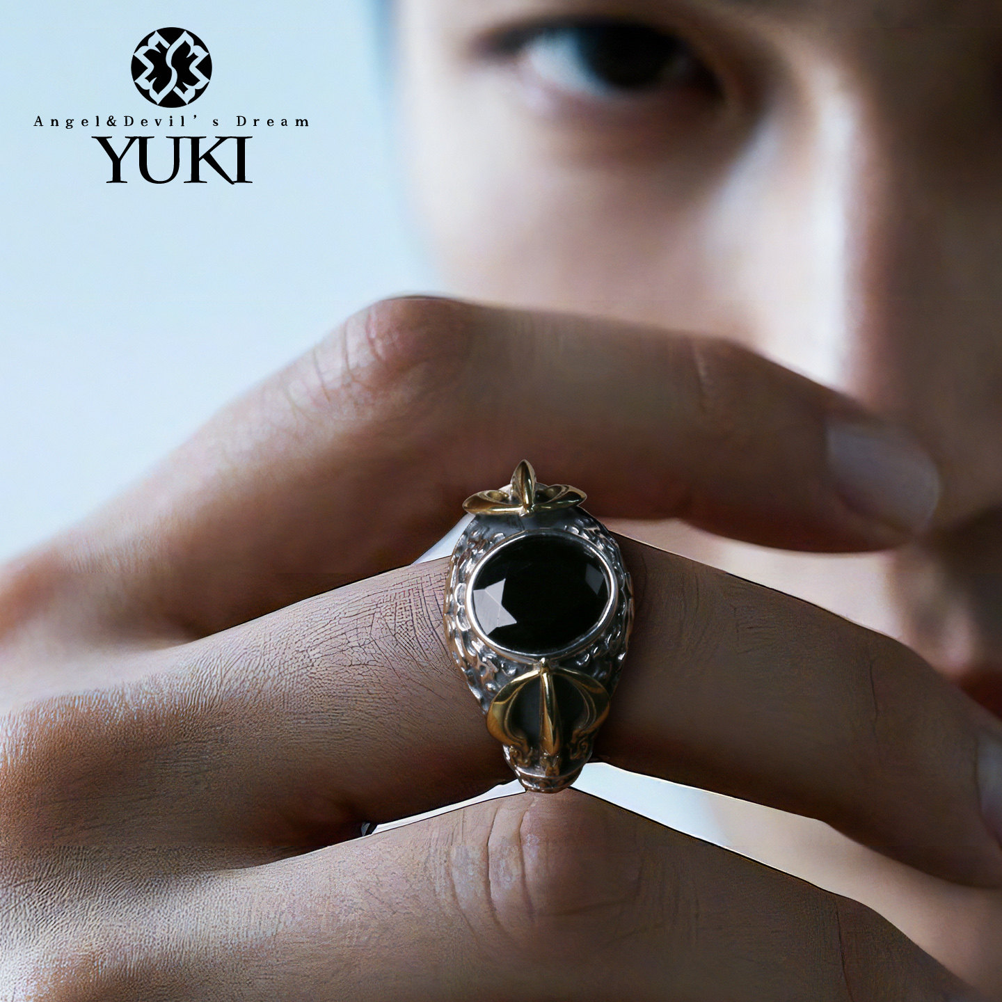 YUKI纯银戒指男女款金刚杵设计感图片
