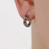 Двухцветные ретро серьги подходит для мужчин и женщин