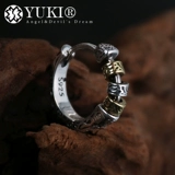 Двухцветные ретро серьги подходит для мужчин и женщин